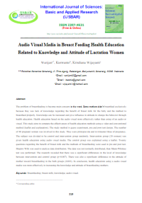 Audio Visual Media in Breast Feeding Health Education RelatedtoKnowledge and Attitudeof Lactation Women
