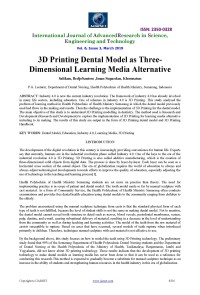 3D Printing Dental Model as Three-Dimensional Learning Media Alternative