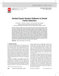 Dentist Expert System Software in Dental
Caries Detection