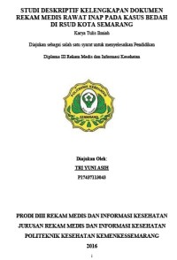 Studi Deskriptif Kelengkapan Dokumen Rekam Medis Rawat Inap pada Kasus Bedah di RSUD Kota Semarang
