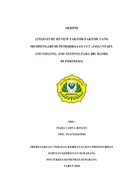 Image of LITERATURE REVIEW FAKTOR-FAKTOR YANG MEMPENGARUHI PEMERIKSAAN VCT  (VOLUNTARY, COUNSELING, AND TESTING) PADA IBU HAMIL DI INDONESIA